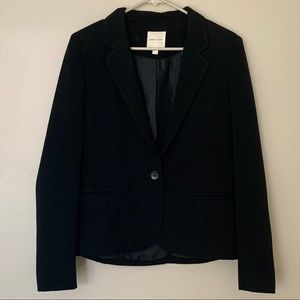 silence + noise | Boyfriend Blazer | Black